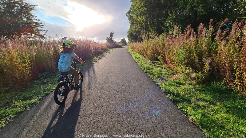 Cycling along the disused railway line between Kilmarnock & Knockentiber � Fraser Simpson