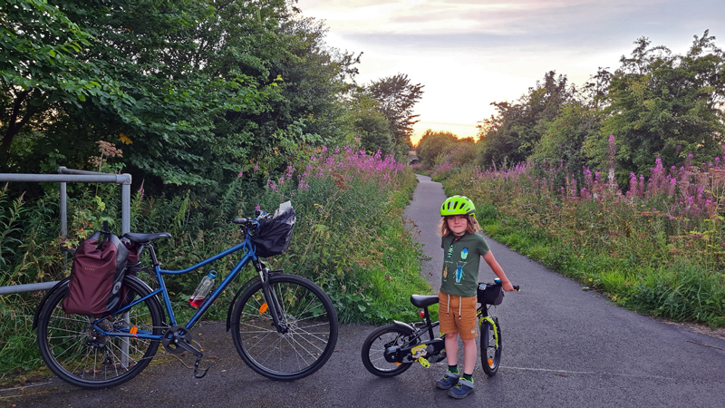 Cycling along the course of the disused railway line between Kilmarnock and Knockentiber � Fraser Simpson