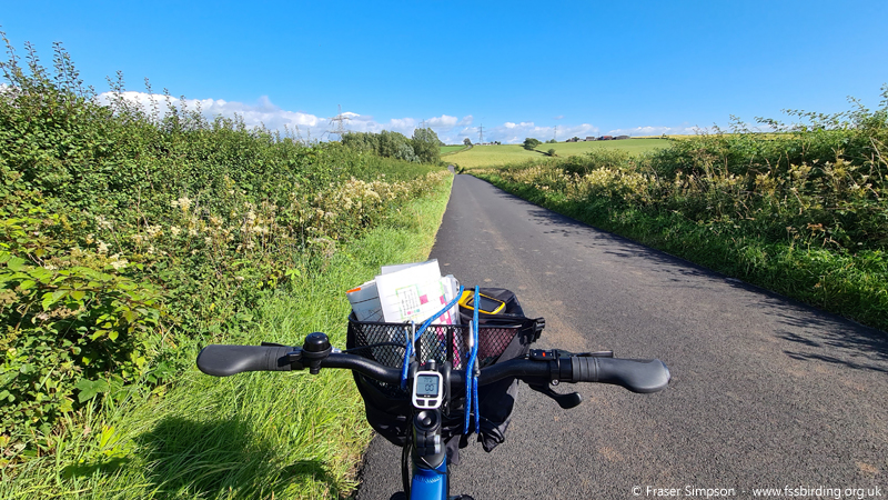 Ayrshire Orthoptera surveys by bike: view from Irvine over the Firth of Clyde to the Isle of Arran � Fraser Simpson 