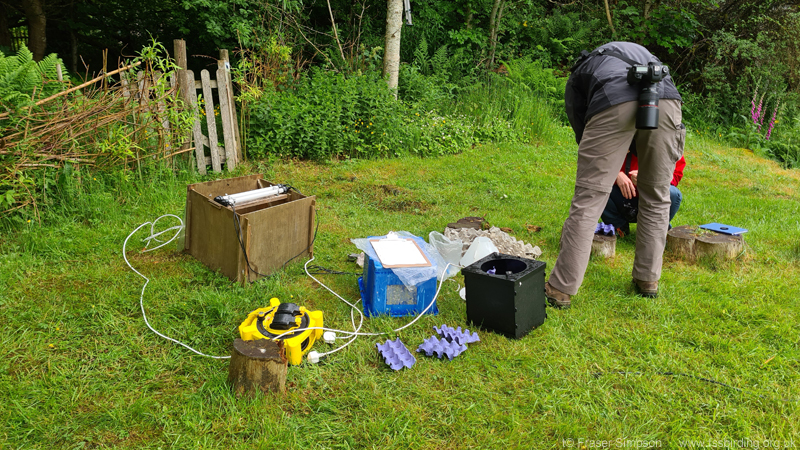 Moth trapping, Blencathra FSC  Fraser Simpson 2021