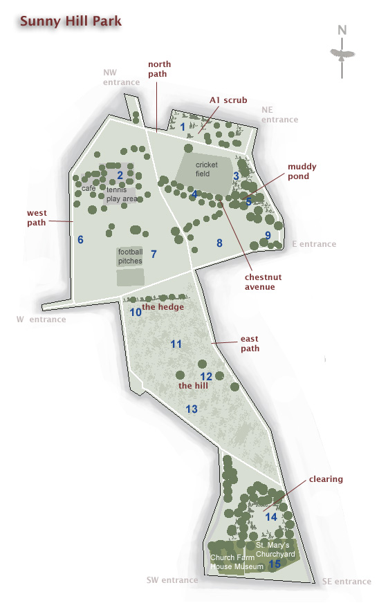 Sunny Hill Park map  Fraser Simpson